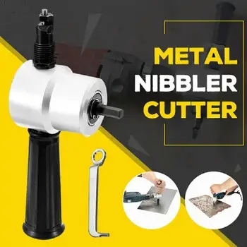 

1Set Metal Cutting Double Head Sheet Saw Cutter Tool Wrench Nibbler 1x Cutting Packagin Blister Drill Nibbler Tool