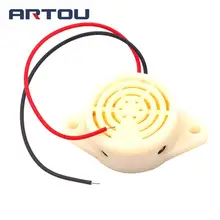 1 шт. пьезоэлектрический активный зуммер 3 V-24 V Универсальный электронный гудок прерывистый зуммер SFM-27