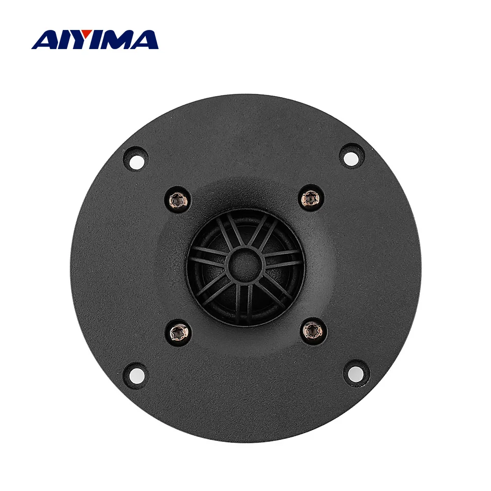 AIYIMA 4 дюйма аудиодинамик динамик драйвер 35 Вт шелковая пленка HIFI Fever ВЧ динамик алюминиевая панель громкий динамик домашний кинотеатр