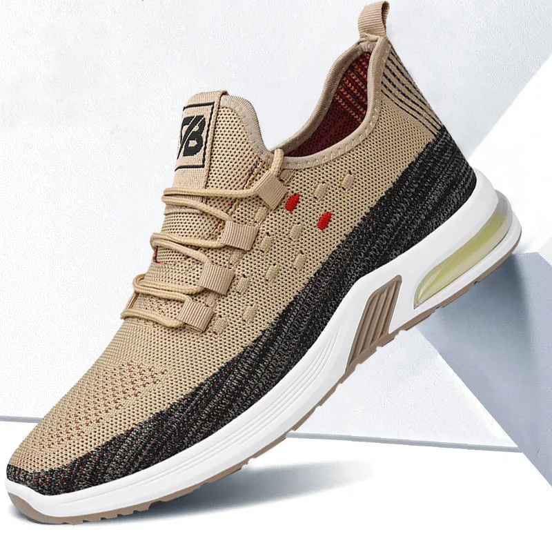 

MEN'S SHOES Spring New Style Fly Woven Casual Shoe Korean-style Trend Versatile Breathable Shoes Men Athletic Shoes