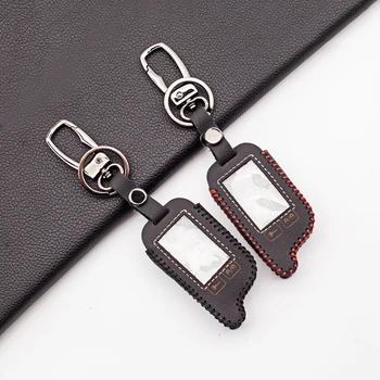 

Hot Sale 100% Leather Case Cover for Tomahawk 9.5 9.9 Russian Version Twage LCD Two Way Car Alarm System