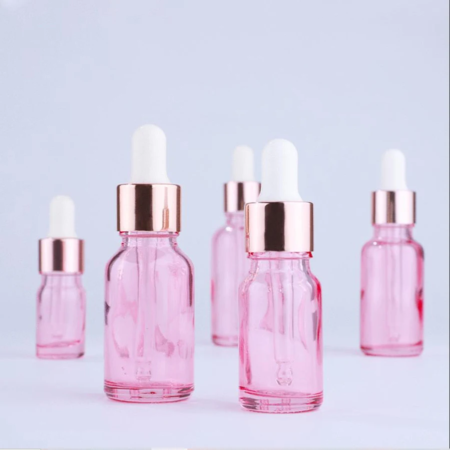 

10Pcs/lot 5ml 10ml 15ml 30ml Empty Glass Dropper Bottles Jars Vials With Pipettes Essential Oil Dropper Serum Bottle Containers