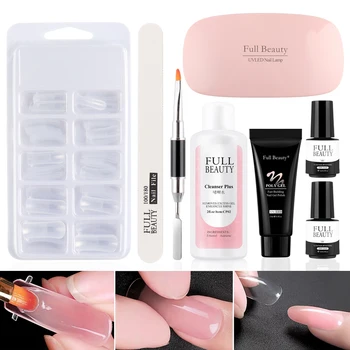 

8pcs Nails Acrylic Builder Gel Kit 15ml Quick Building UV Gel Varnish For Nail Extensions Hard Gel Polygel Manicure Kit LA1792