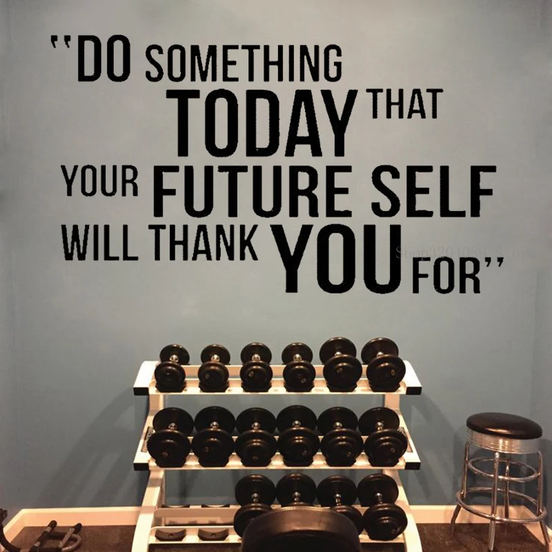 Do Something Today calcomanía de vinilo con frases motivadoras para pared,  pegatina de decoración de letras para el hogar y el gimnasio, papel tapiz  CN081|Adhesivos para pared| - AliExpress