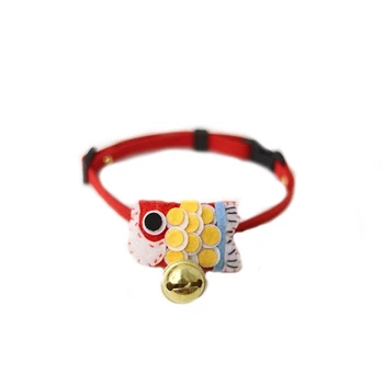 

Colorful Japanese Cat Collar Necklace Lovely Bow Tie Elastic Cat Collar with Bell Safety Obroza Dla Kota Pet Necklace YY50CC
