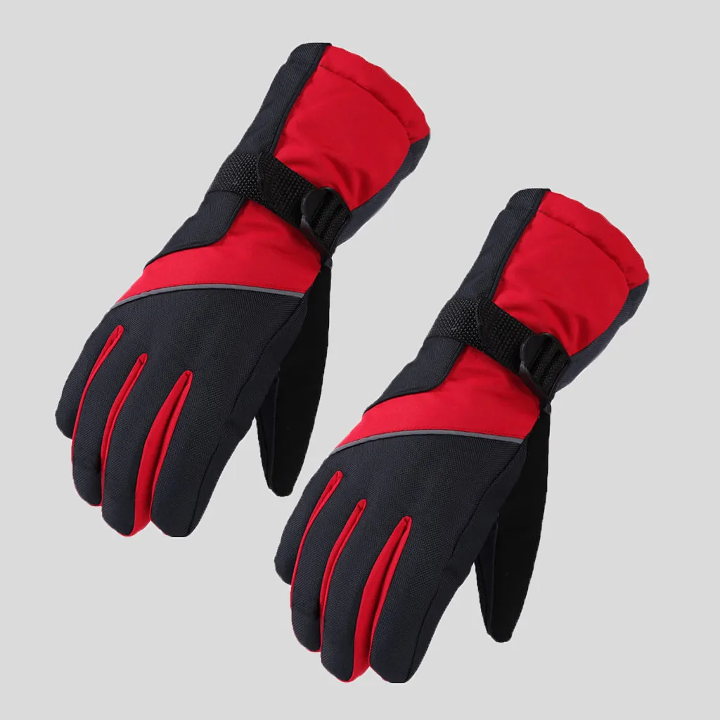 Мужские зимние Утепленные перчатки, теплые ветрозащитные велосипедные беговые зимние водительские перчатки, мотоциклетные уличные перчатки