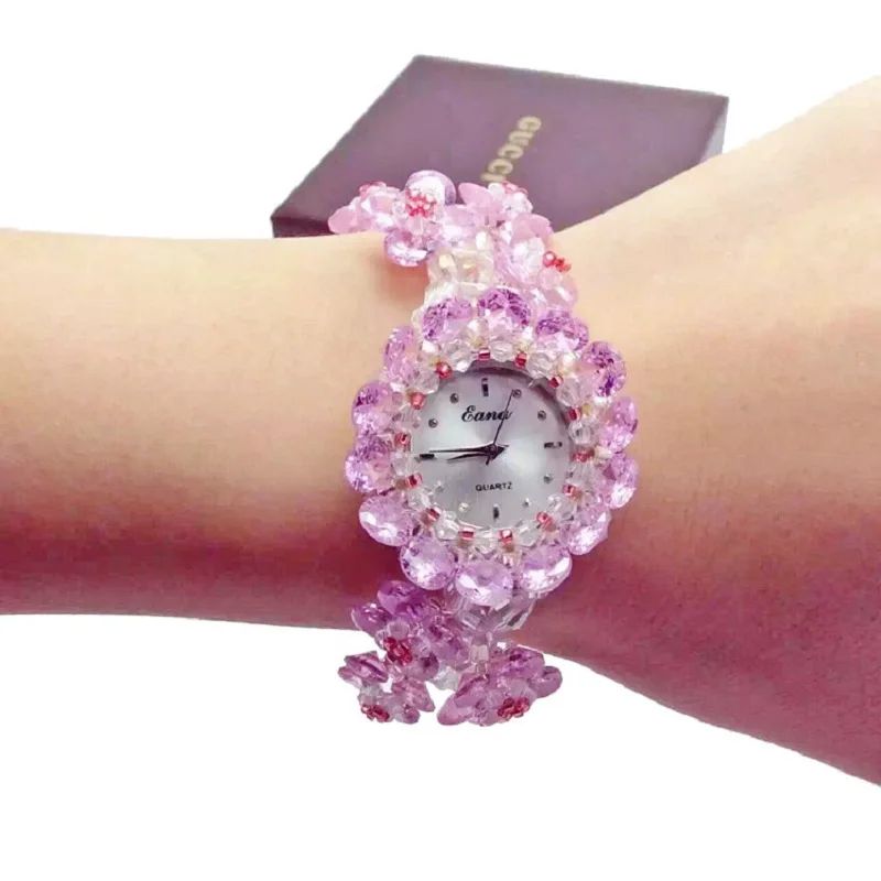 

FASHION Women Zircon Quartz Wristwatch for Girls Students Bracelet Wrist Watch Imitaed Diamond Jewelry Gifts