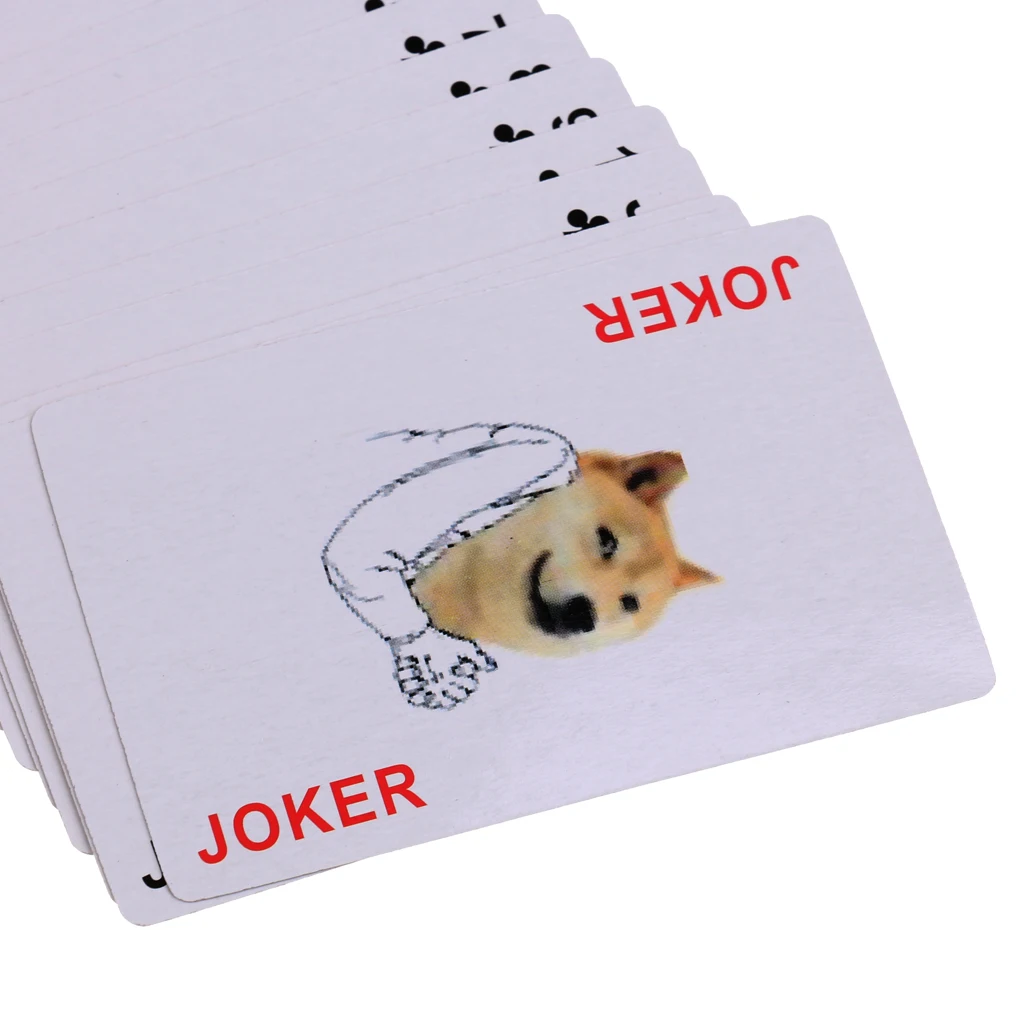 54 Pieces Funny Images Playing Cards Poker Set Party Pocker Games