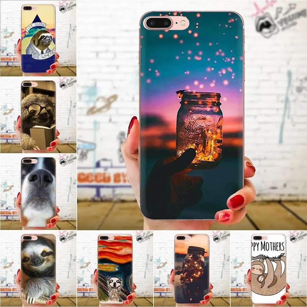 Sloth Animales Soft Shell Phone Case For Galaxy Grand A3 A5 A7 A8 A9 A9S On5 On7 Plus Pro Star 2015 2016 2017 2018 | Мобильные
