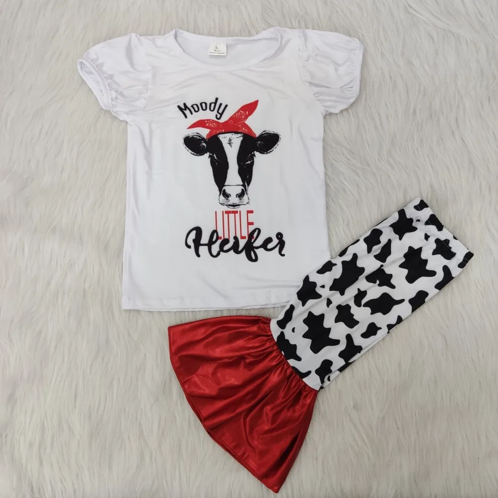 Moody Sapi Pola Gambar Hewan Set 
