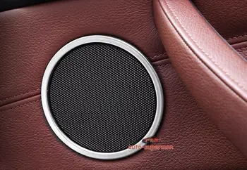 

S/Steel Door Speaker Sound cover Chrome trim ring For BMW X3 F25 X4 F26 2011+