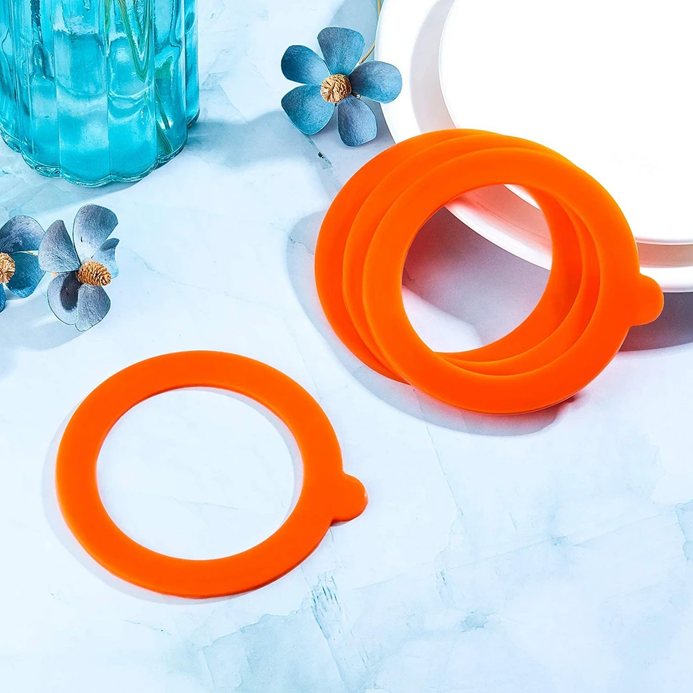 20Pcs Silicone Jar Gaskets kitchen gasket seal Food Storege Jars Replacement Airtight Leak-Proof Rubber Seals Rings Fits Regular Mouth Canning Jars