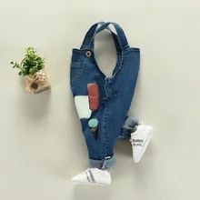 Штаны на подтяжках для малышей ковбойские детские штаны детская весенняя одежда детские штаны для мальчиков и девочек для детей от 0 до 2 лет, ремень на плечо для младенцев Je