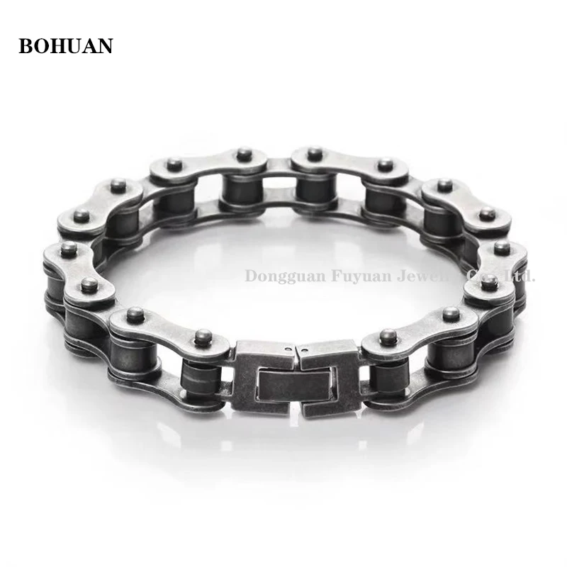 От производителя прямые продажи браслет с фигуркой велосипеда, модные аксессуары из нержавеющей стали тупой лак серый велосипед тяжелый мужской браслет