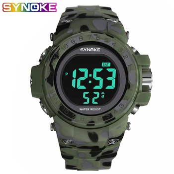 

PANARS G Sports Outdoor Digital Watches Men Shock Watch LED Display PU Strap Stop Alarm Camouflage Military Man Sports Clock
