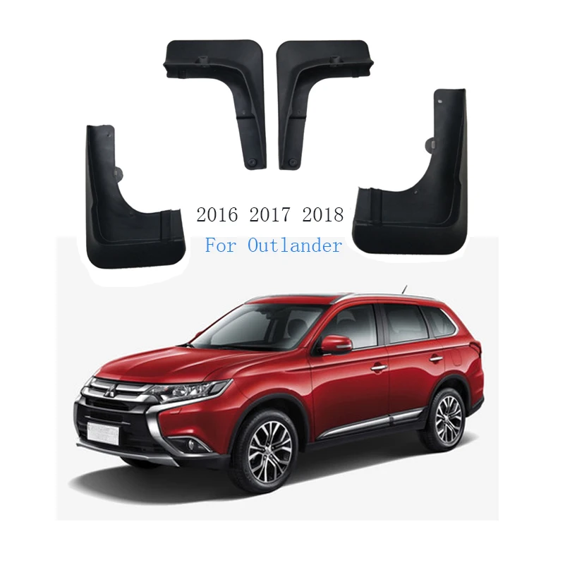 

Брызговики передние и задние для Mitsubishi Outlander Fender 2016 2017 2018