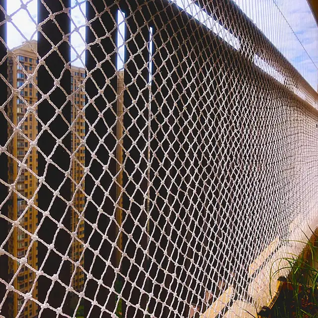 Grid 5cm Building Nylon Safety Net Children Anti Falling Protective Seine Home Balcony Pet Dog Cat Defend Railing Stairs Fence 4