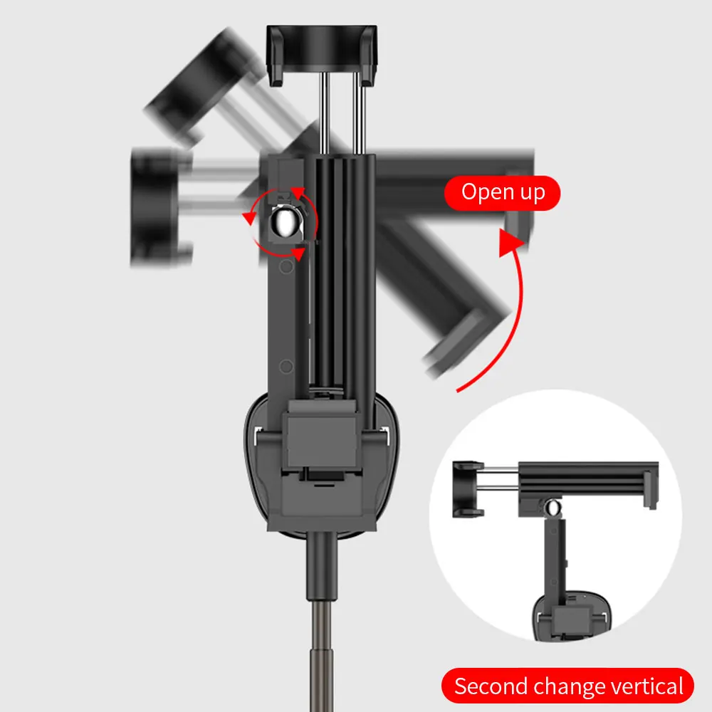 KISSCASE Bluetooth Selfie Stick Portable Handheld Smart Phone Tripod Wireless Remote Control For iPhone 6 6S 7 8 X XS Monopod