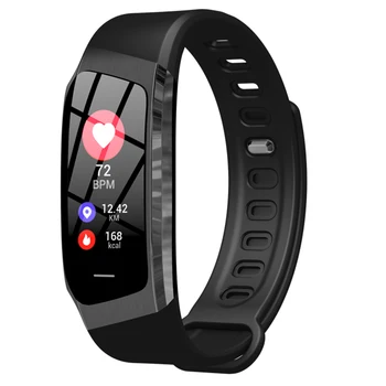 

Smart Watch E18 Smart Bracelet Blood Pressure Heart Rate Monitor Waterproof Sports Band Smart Watch Large 0.96inch Color Screen