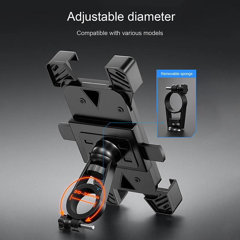 Motorcycle Bicycle Moto Bike Mobile Cell Phone Navigation Holder handlebar Rearview Mirror Mount Clip Bracket For iPhone Samsung