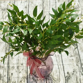 

Artificial Willow Bouquet Fake Leaves For Home Christmas Wedding Decorations Juvenile Party Willow Vine Artificial Foliage Plant