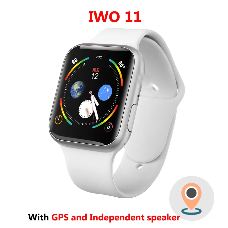 

IWO 11 GPS Bluetooth Smart Watch 1:1 SmartWatch 44mm Case for Apple iOS Android Heart Rate Blood Pressure IWO 10 update