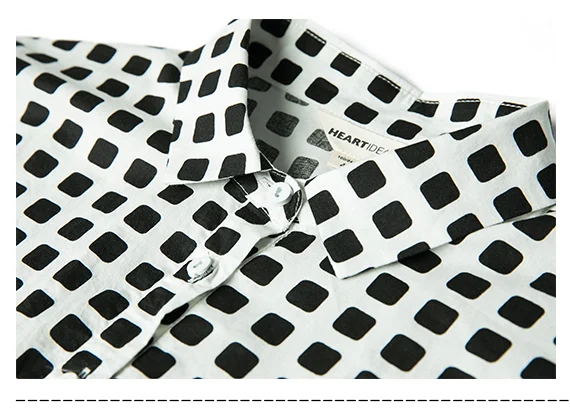 IRINAFC31 FW Collection casual long oversized black white plaid shirt women dress