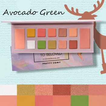 

12 Color Eyeshadow Pallete Matte Shimmer Eye Shadow Palette Christmas Eyeshadow Makeup Pallete Eye Beauty Glazed*u