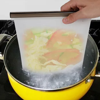 

2pcs 1500ml Reusable Silicone Food Storage Bags with Seal Clips for Keeping Food Fresh Meat Sandwich Vegetables Fruits Container