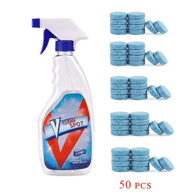 100/50/10Pcs Multifunction Effervescent Spray Cleaner Set Clean Spot Home Cleaning Concentrate Window Floor kitchen CleaningTool Bottle 50pcs