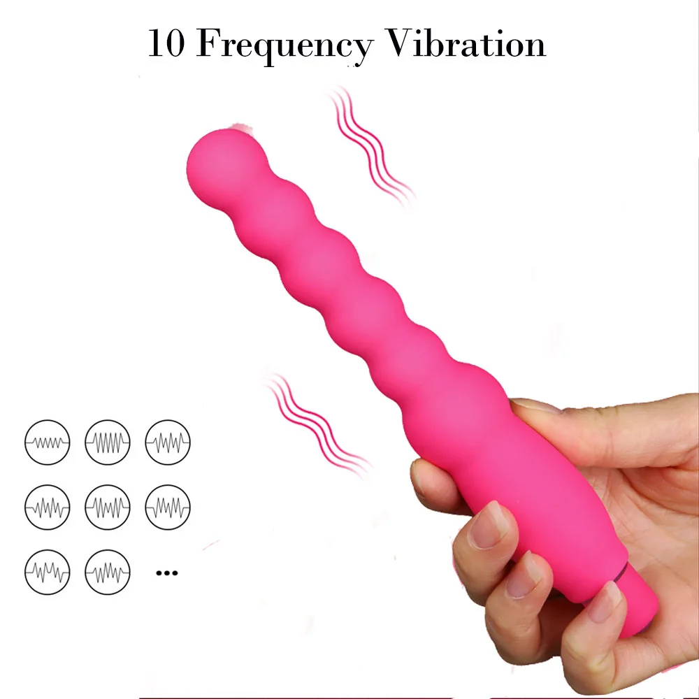 10 Speed Powrful Anal beads Vibrator For Adults Couples Silicone Butt Plug Prostate Massager erotic Sex Toys for woman/beginners 10 Speed Powrful Anal beads Vibrator For Adults Couples Silicone Butt Plug Prostate Massager erotic Sex Toys for woman/beginners