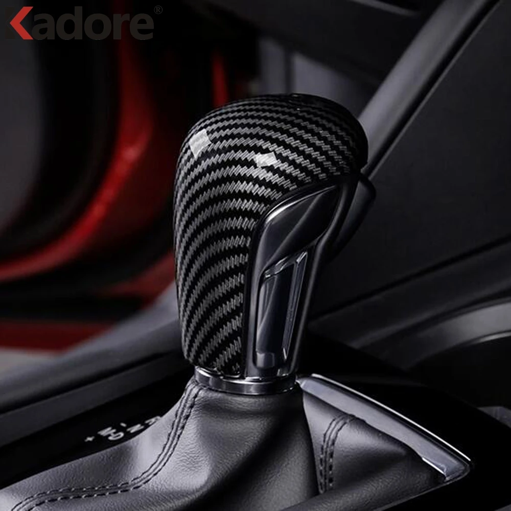 Ручка переключения передач из углеродного волокна для Mazda 3 Axela 2019 2020 аксессуары