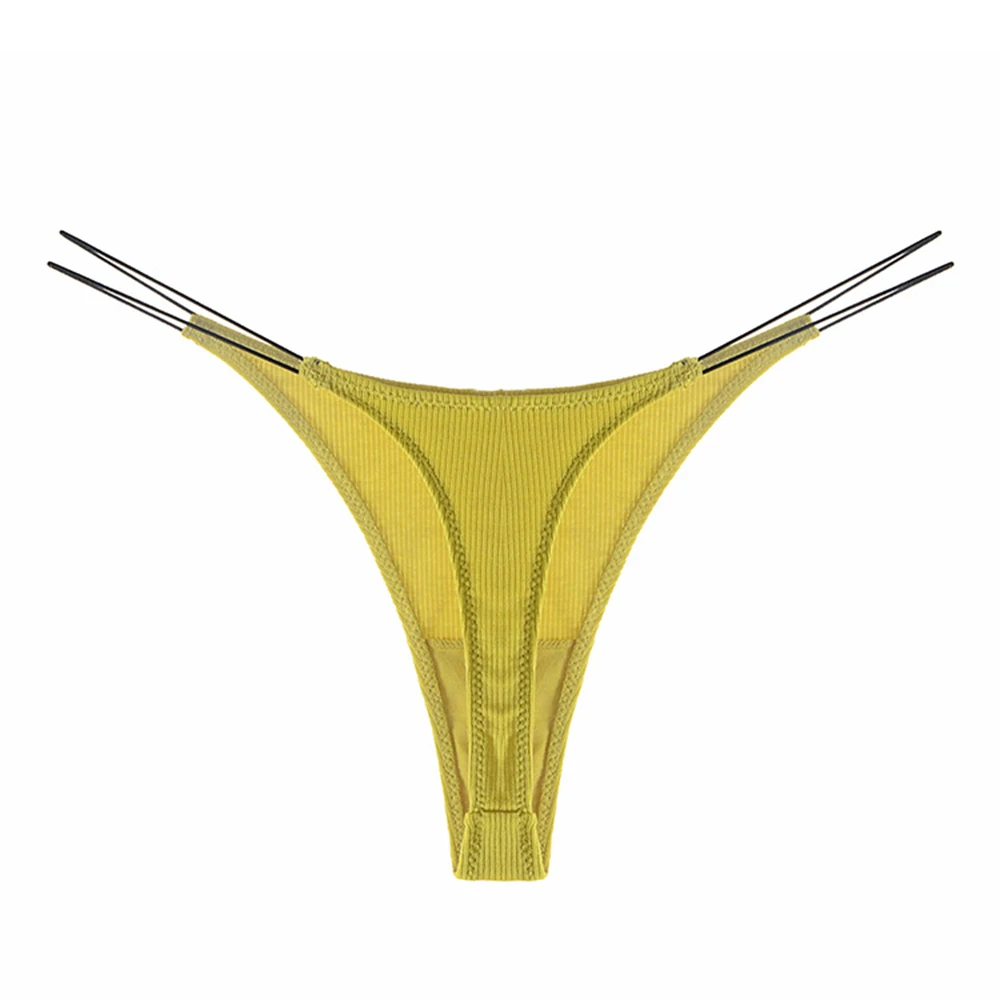 Thin Strap Cotton Thong Tangas Lingerie Sexy Underwear Low Waist Temptation Sex Panties String T Pants Seamless Briefs 6