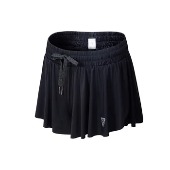 New High Waist Gym Shorts Women Loose Running Quick Dry Breathable Fake Two Anti-lighting Yoga Pants 5