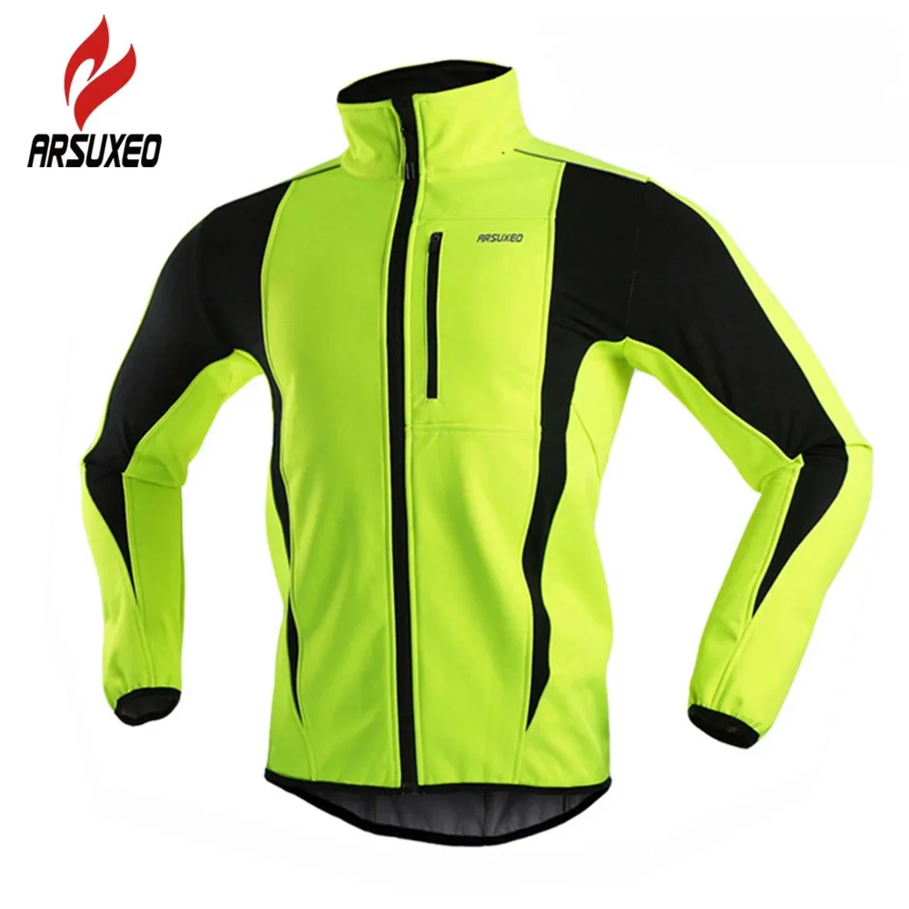 Мужская куртка осень-зима теплая флисовая велосипедная для езды на велосипеде MTB