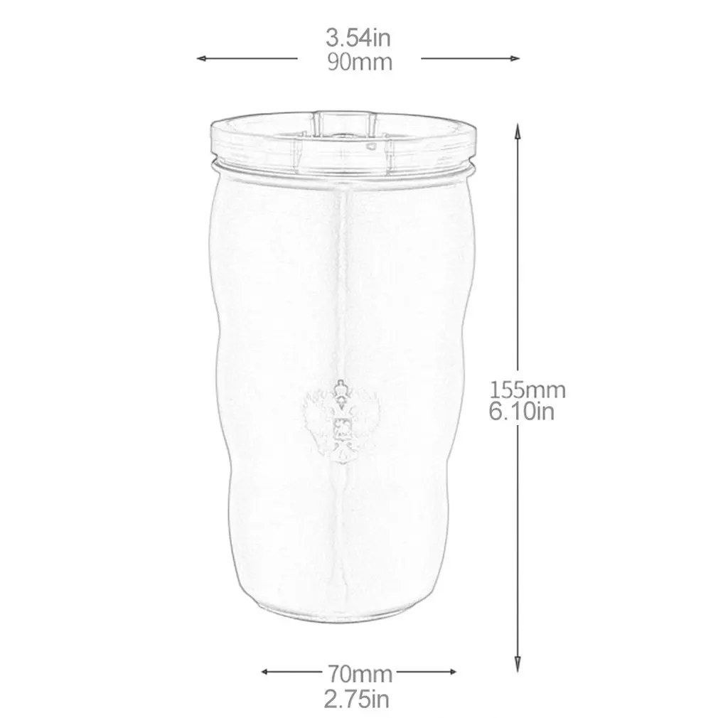 Чувствуйте себя комфортно, даже если царапается 304 двойная нержавеющая сталь материал кружка кофейная чашка белая чашка здоровья Мужская чашка