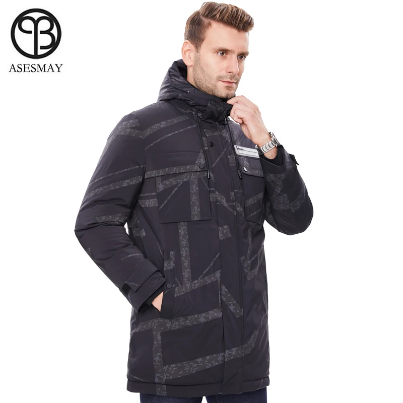 2019 мужской пуховик мужские зимние пальто парка длинная камуфляжная гусиная