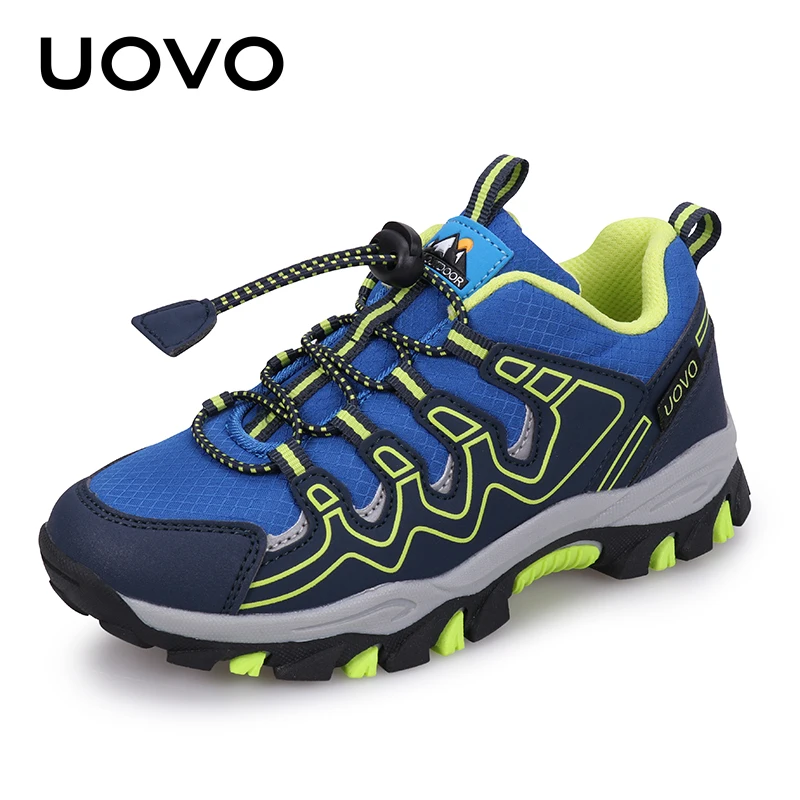 UOVO Boys Sneakers Kids Breathable Children Hiking Shoes Spring And Autumn Outdoor Footwear Eur #27-39