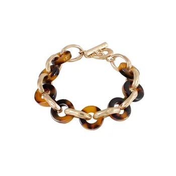 

Acrylic Bracelet Women's Metal Bohemian Bracelet, Leopard Marble Women's Bracelet, Colorful Bracelet, Party Gift