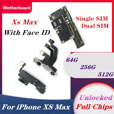 Материнская плата для IPhone XS MAX 64g 256g 512g материнская с идентификатором лица IOS Iphone Xs