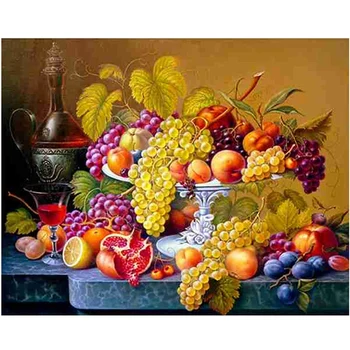 

Fruit Diamond Embroidery Kitchen Wall Decor for Cube Square Diamond Painting Crystal Picture Of Rhinestone