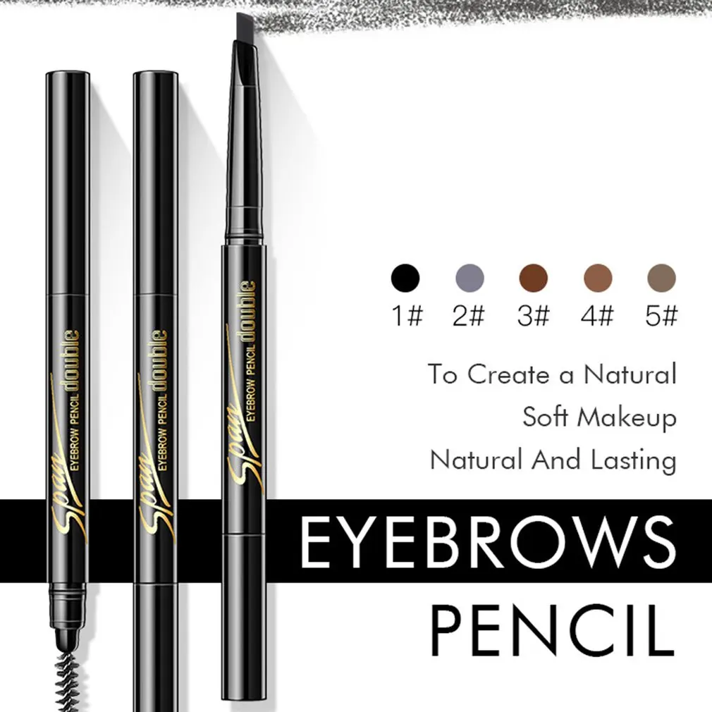 

Automatic Rotation Double Eyebrow Pencil Gift Eyebrow Card Three Replacement Refill Waterproof Not Blooming 205002