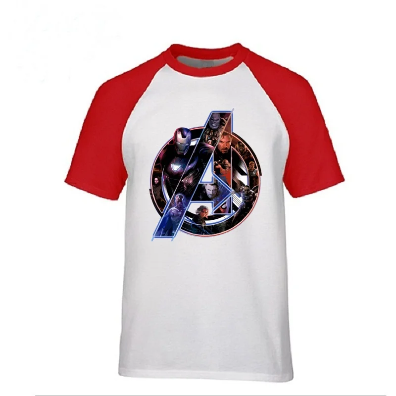 

Men Marvel t-shirt Avengers 3 Superhero League tshirt Heal The World Strength men's t shirts youth Male short sleeve Tee