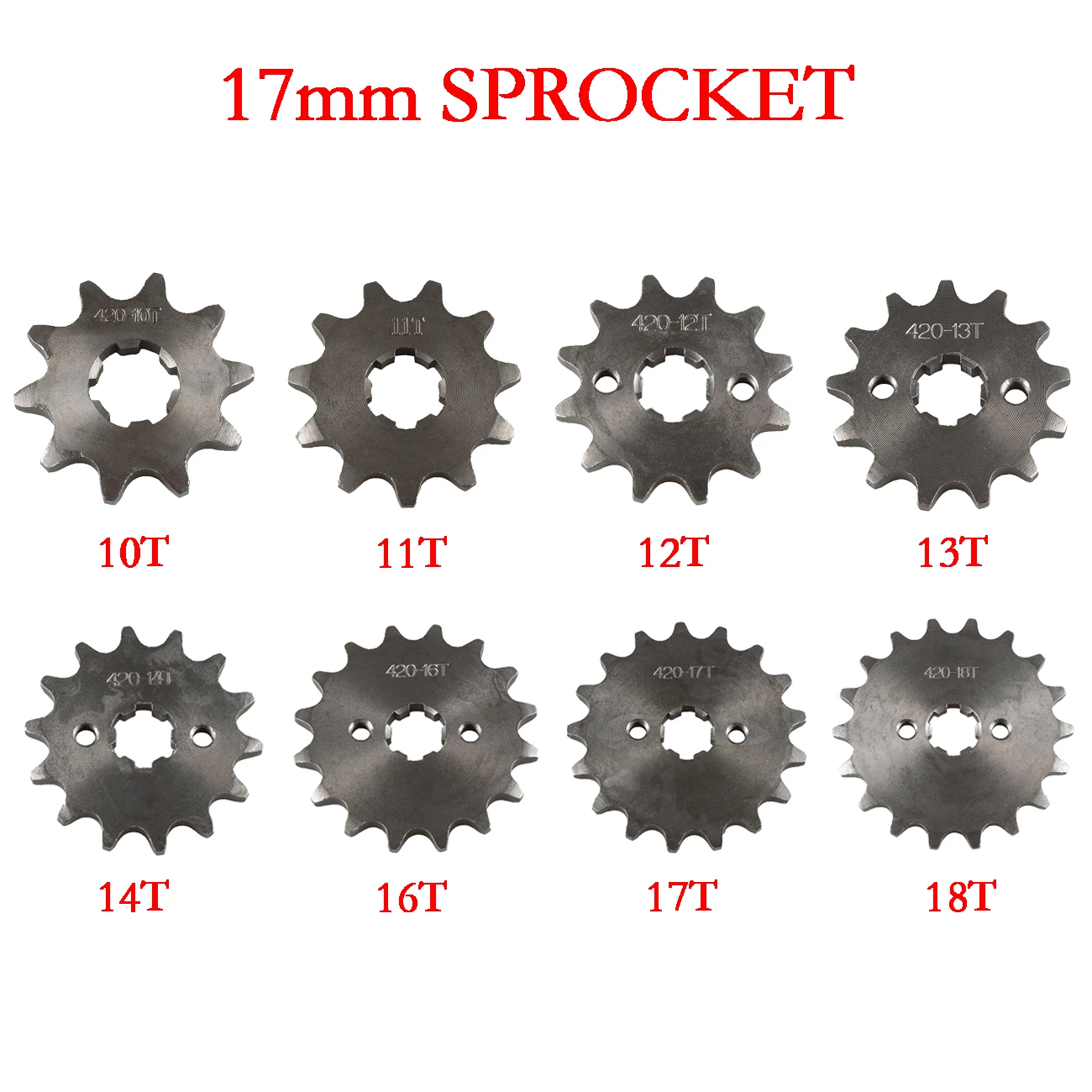 Pignon Moteur 13 Dents Pour Chaîne 428 - Diamètre Arbre 20mm - Compatible Moto Cross, ATV, Dirt Bike - F FIERCE CYCLE - Kit Avec Vis Et Raccord