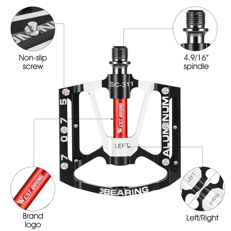 WEST BIKING  , ̲  ÷ BMX , 2022 CNC ձ, ʰ淮 MTB   ǰ, Ŭ ׼, 3 