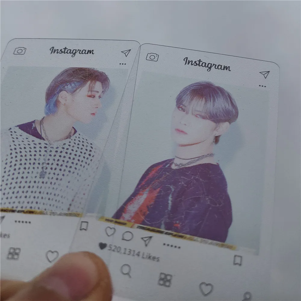 Ateez Instagram Transparent Photo Cards