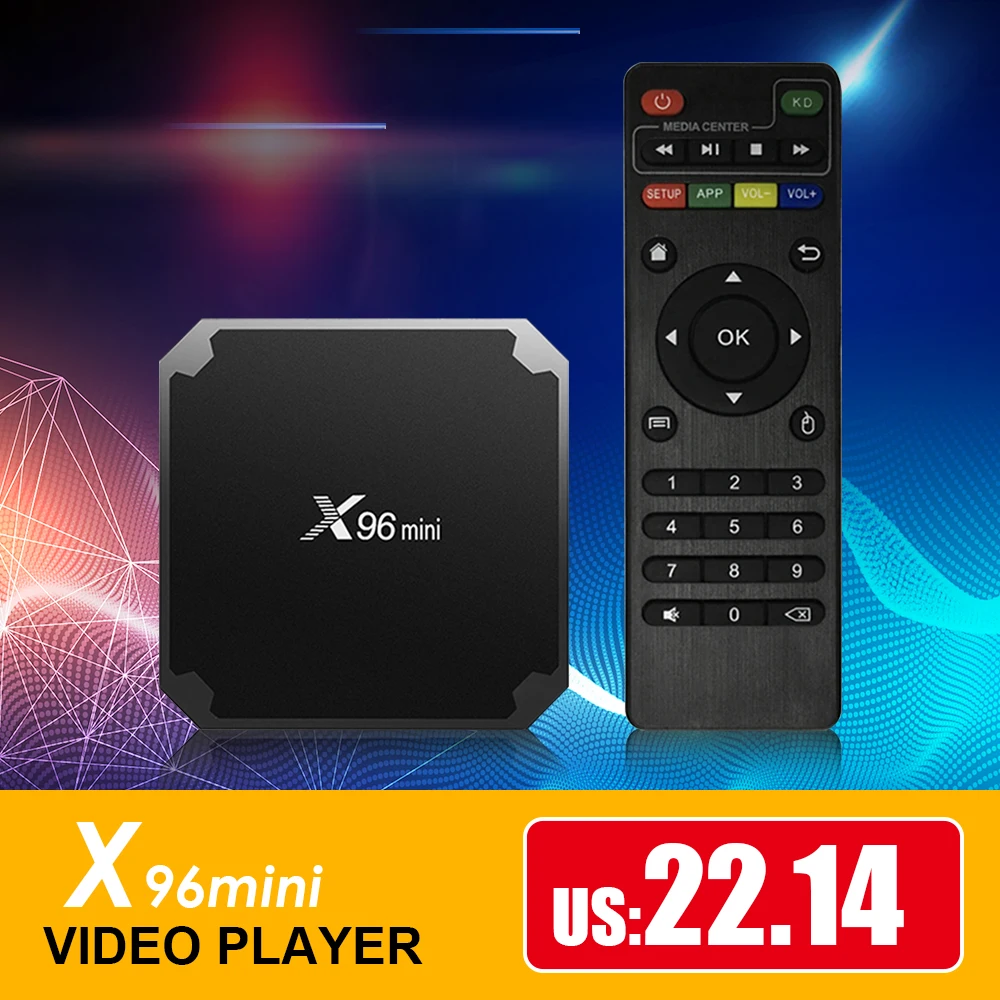 ТВ приставка X96mini X96 mini на Android с четырехъядерным процессором Amlogic S905W H.265 VP9 мини ПК