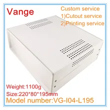 1 шт./лот металлический корпус 220*80*195 мм четырехцветный Железный корпус diy с пластиковыми панелями ABS для профессионального проекта