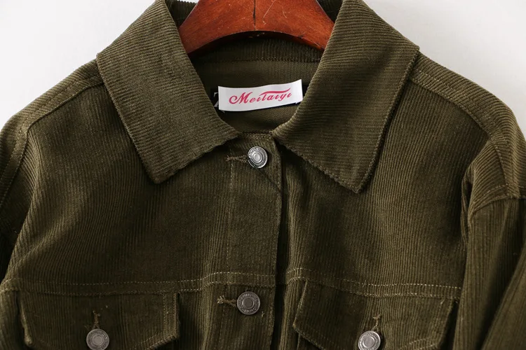 

Bn24 2019 Spring New Style WOMEN'S Dress with Belt Corduroy Jacket