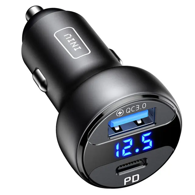 usb c 65w INIU 66W 6A USB Car Charger PD + QC Type C Fast Charging Phone Charger For iPhone 13 12 11 Pro Max Xr Huawei P40 Xiaomi Samsung usb quick charge Chargers